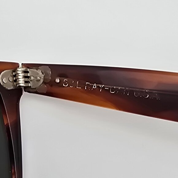 Ray-Ban B&L L1725 Wayfarer II Mock Tortoise Frame G-15 Green Lens Sunglasses 54 main image 15